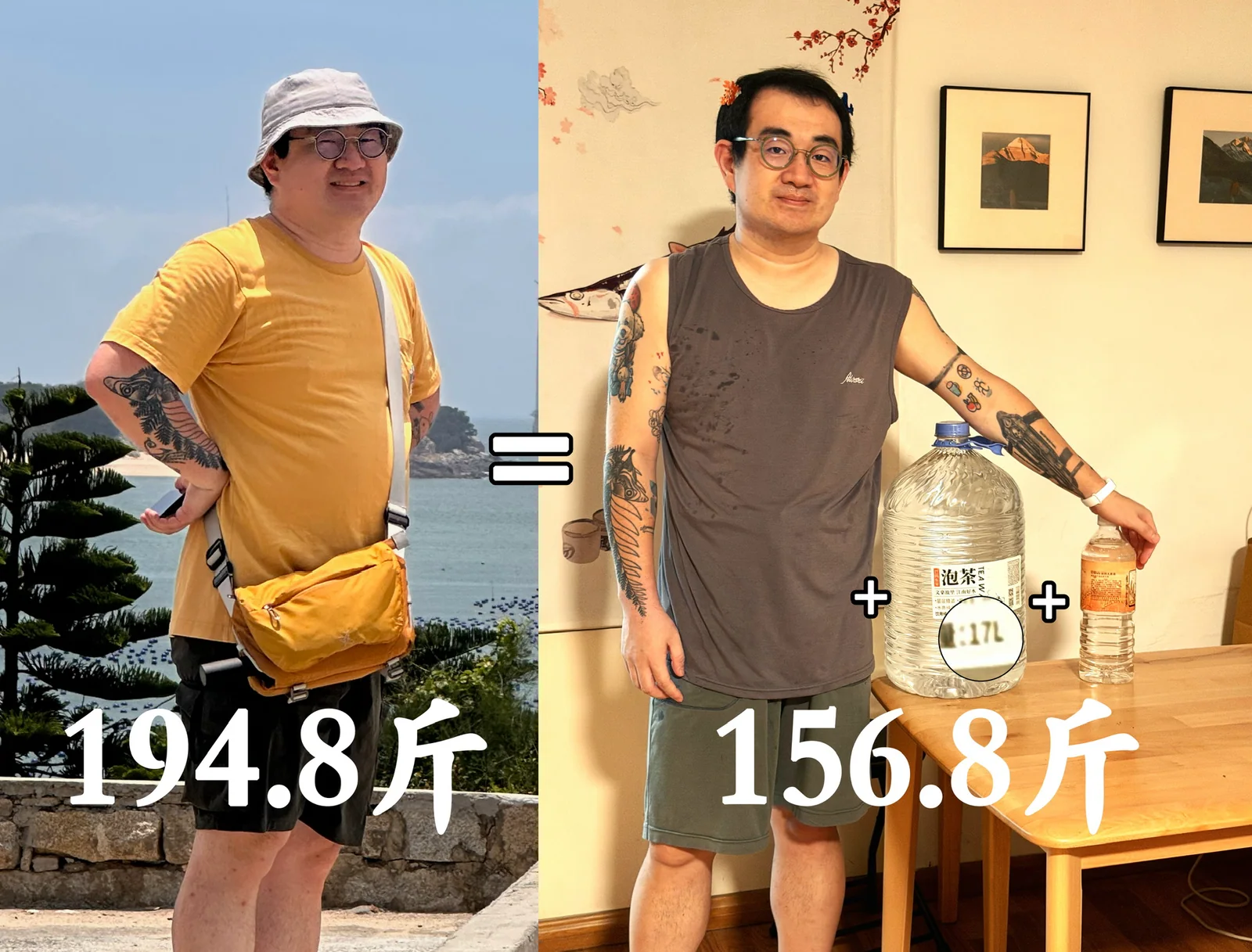 减重等同于这些水