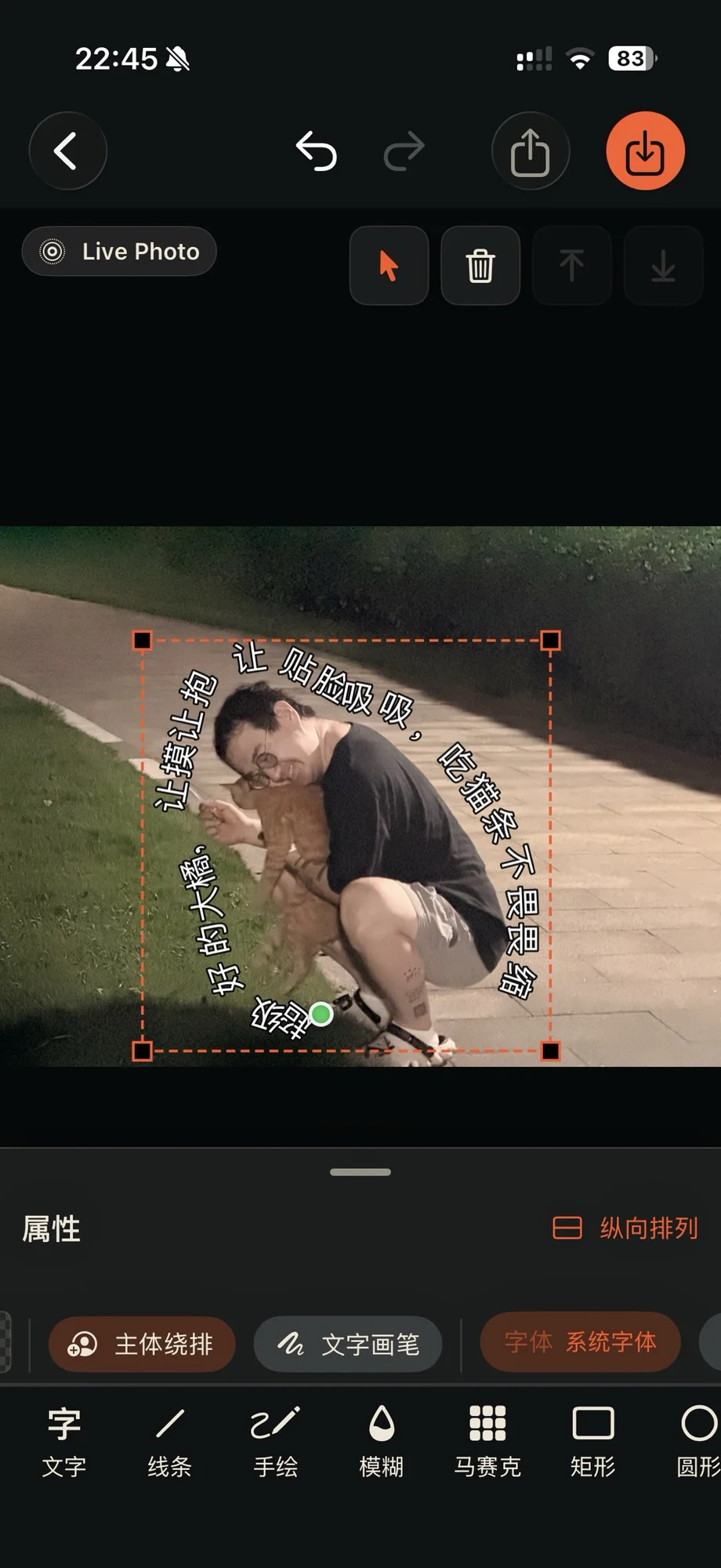 主体绕排